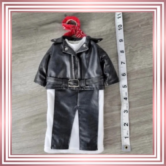 EUC! Faux Leather Jacket and Pants Wine Bottle Cover - Picture 6 of 8